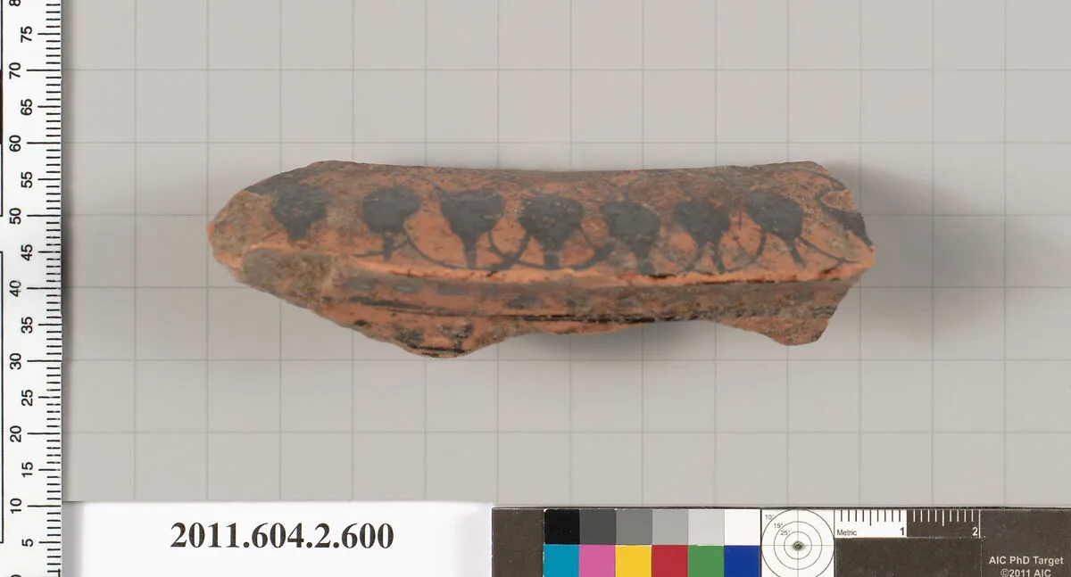 Terracotta fragment of a column-krater (bowl for mixing wine and water) — Unknown