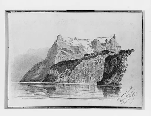 Uri Rothstock from Brunnen (from Switzerland 1870 Sketchbook)