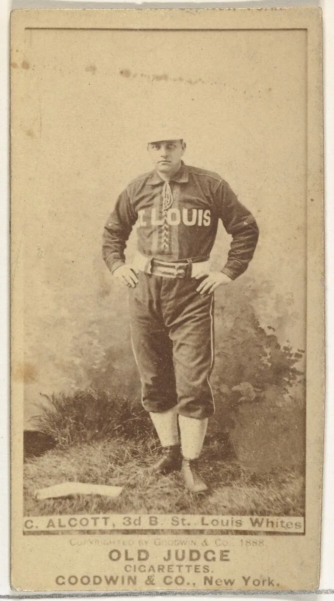 Alcott, 3rd Base, St. Louis Whites, from the Old Judge series (N172) for Old Judge Cigarettes — Goodwin & Company