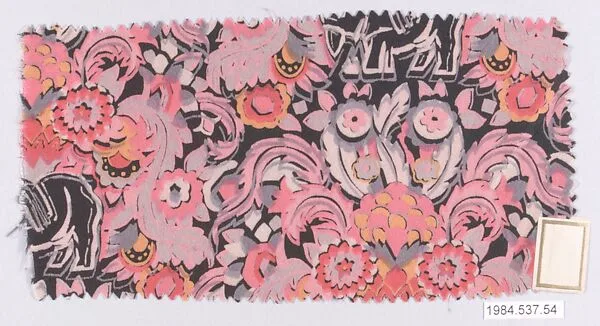 Textile sample, from the ¦Franko Prints¦ series — Frank Silk Mills, Inc.|Joseph Urban