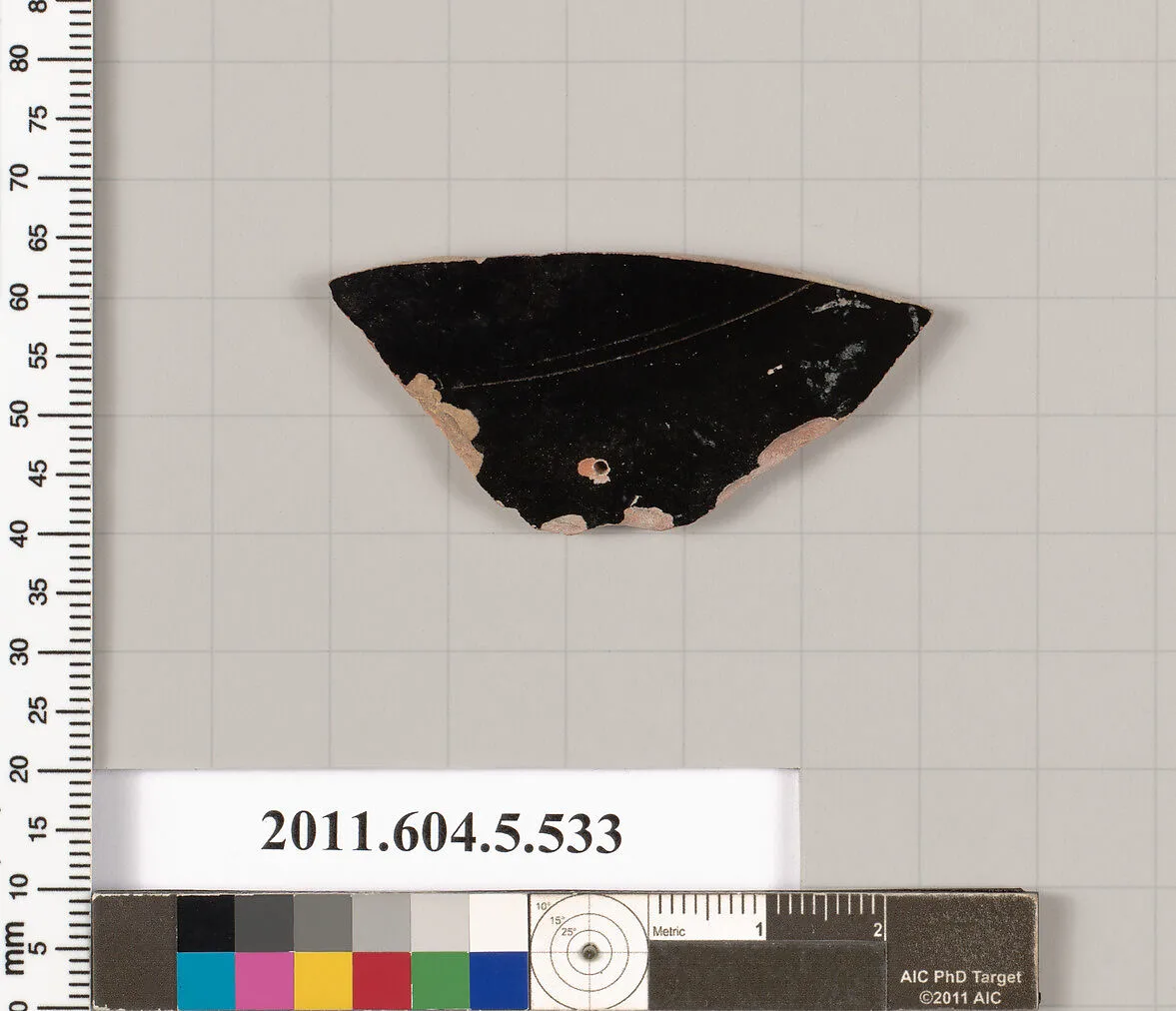 Terracotta fragment of a kylix (drinking cup) — Unknown
