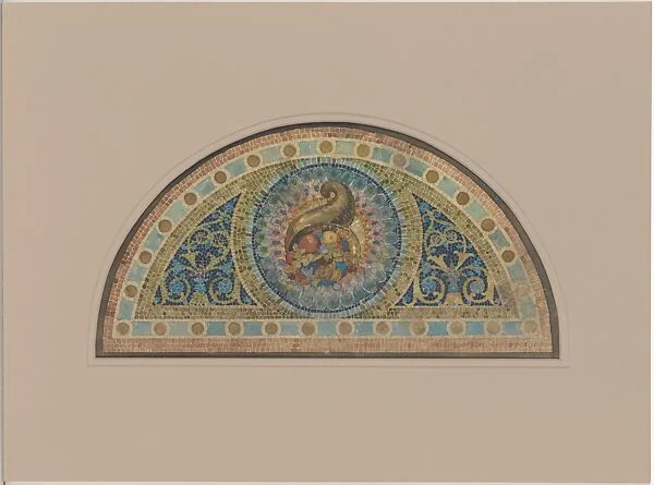 Suggestion for Lunette — Louis C. Tiffany|Tiffany Glass and Decorating Company|Tiffany Studios|Tiffany Glass Company
