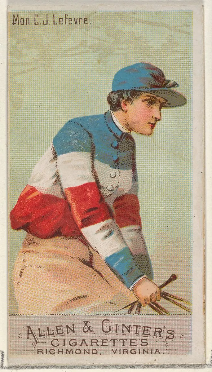Mon. C.J. Lefevre, from the Racing Colors of the World series (N22a) for Allen & Ginter Cigarettes — Allen & Ginter