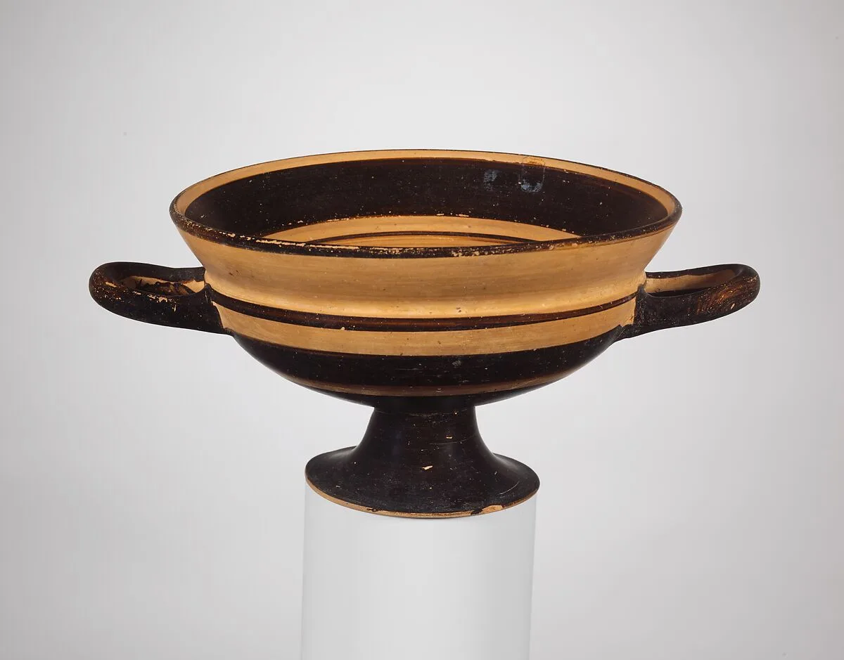Terracotta kylix (drinking cup) — Unknown