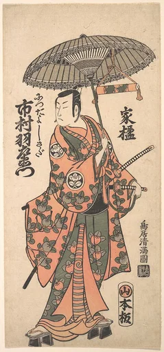 鳥居清満画  九代目市村羽左衛門|Kabuki Actor Ichimura Uzaemon IX