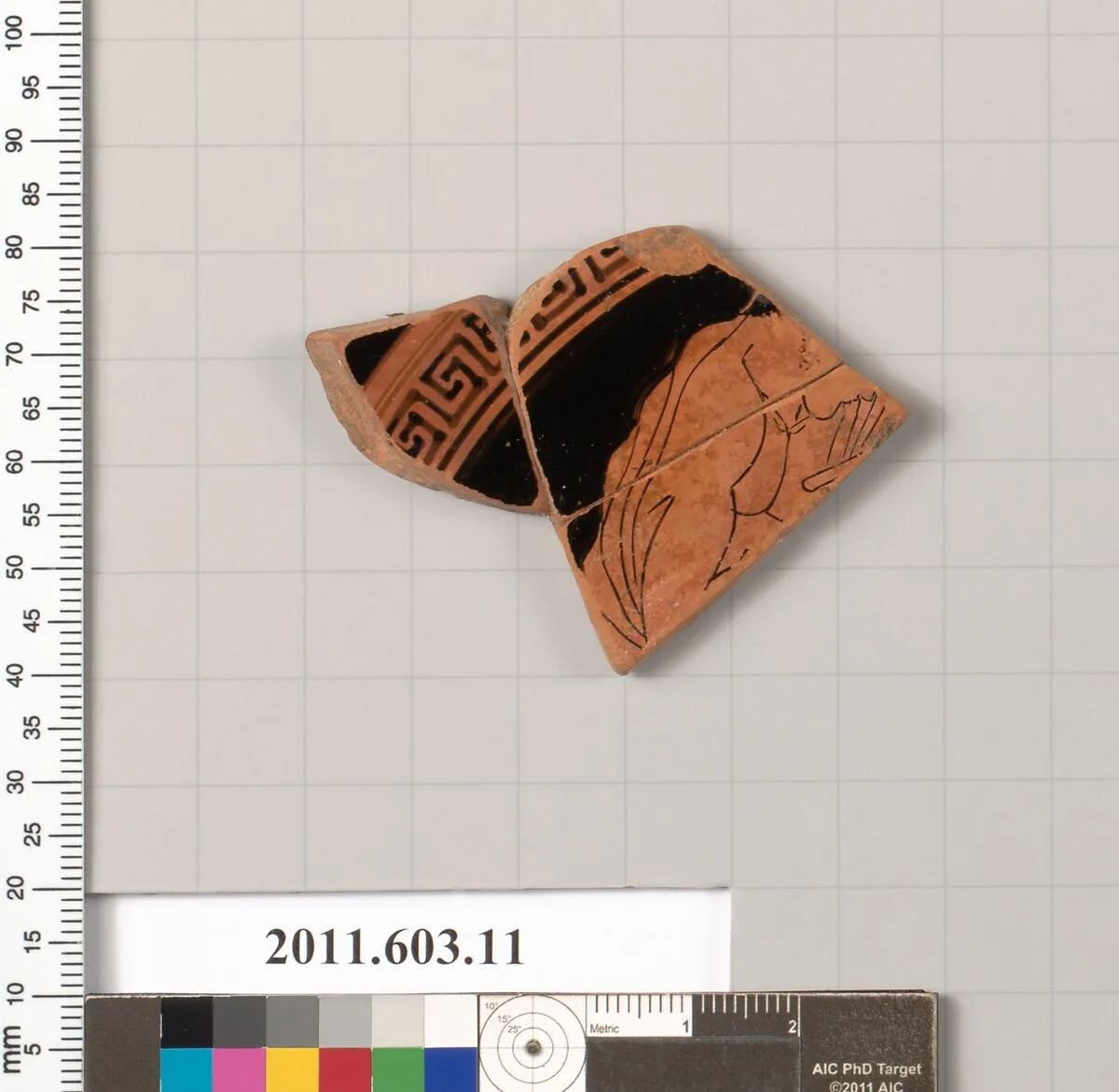 Fragment of a terracotta kylix — Unknown