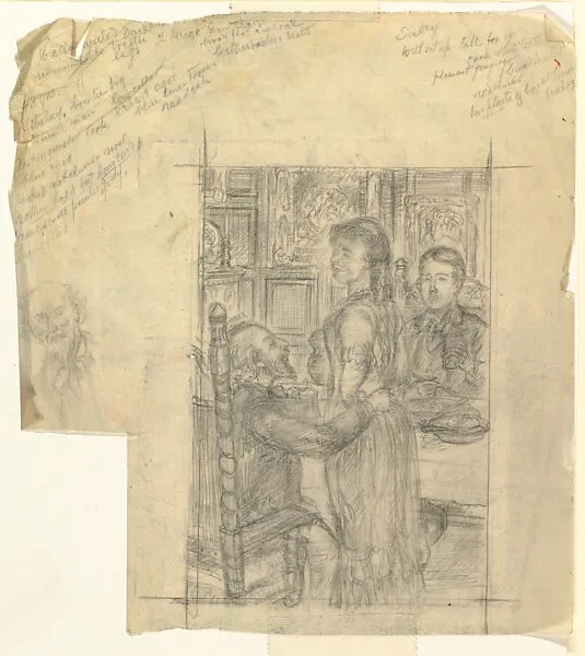 Of Human Bondage, Chapter 87 (preparatory drawing) — John Sloan