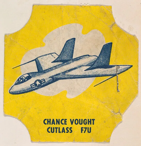 Chance Vought Cutlass F7U , from the Modern Planes Bread End Labels series (D290-11) Tastee Bread — Tastee Bread