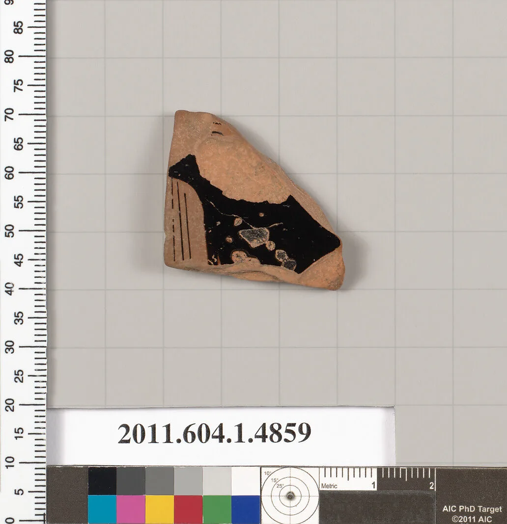 Terracotta fragment of a kylix (drinking cup) — Unknown