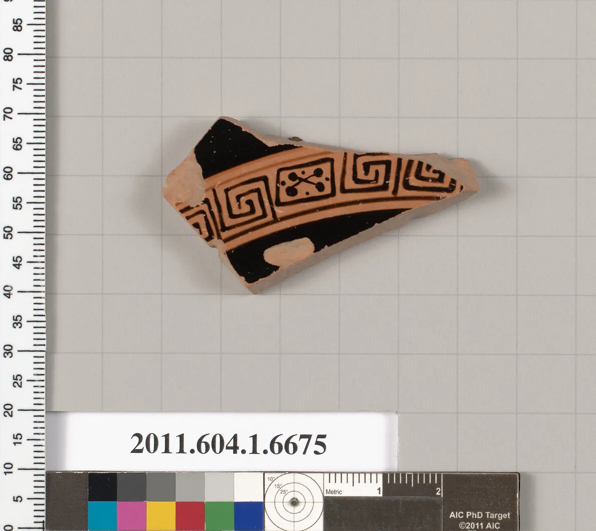 Terracotta fragment of a kylix (drinking cup) — Unknown