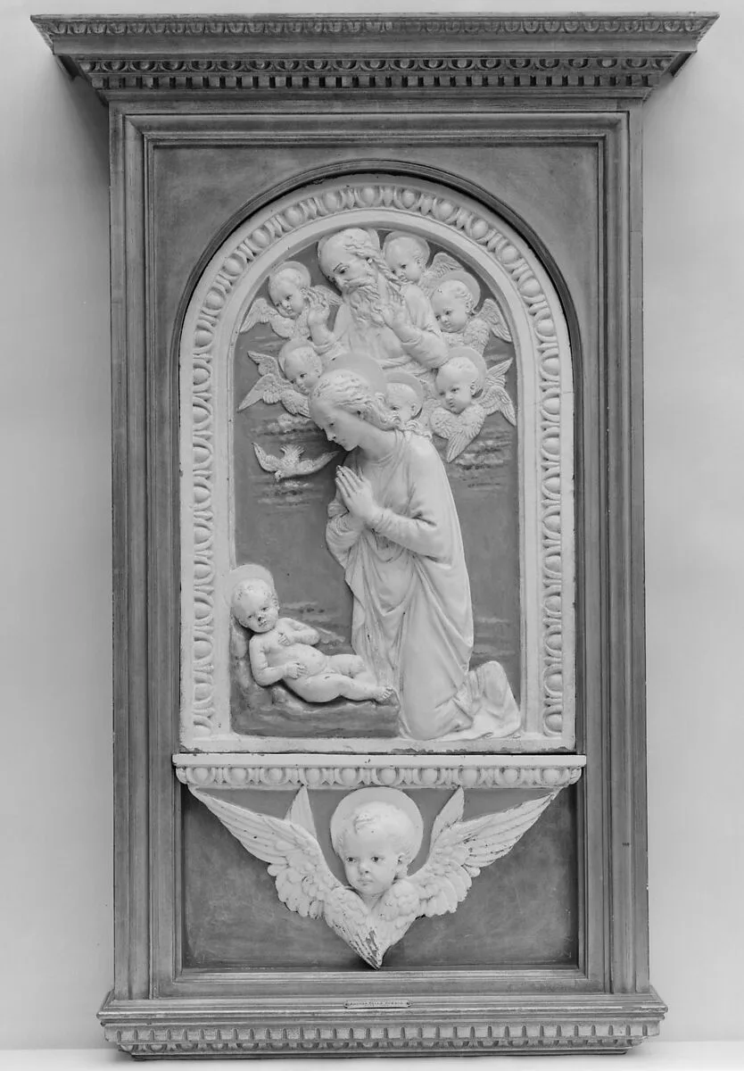 Virgin Adoring the Christ Child — Andrea della Robbia