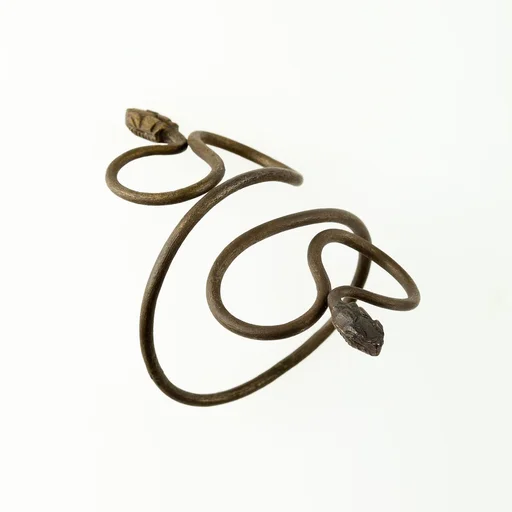 Bracelet with Two Snake-Head Terminals