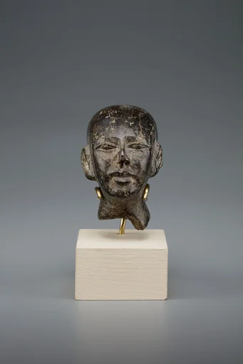 Head of male statue