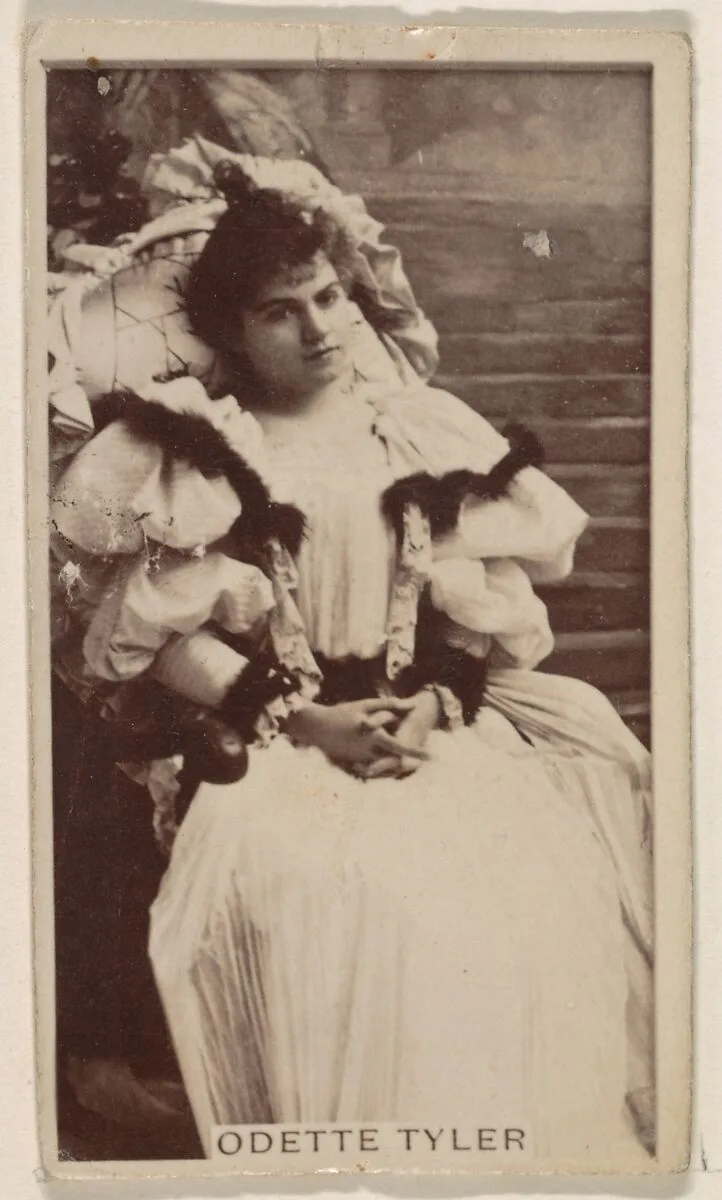 Odette Tyler, from the Actresses series (N245) issued by Kinney Brothers to promote Sweet Caporal Cigarettes — Kinney Brothers Tobacco Company