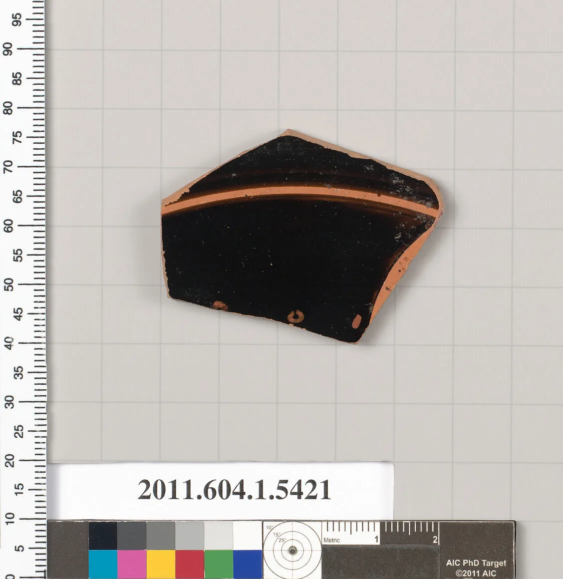 Terracotta fragment of a kylix (drinking cup) — Unknown