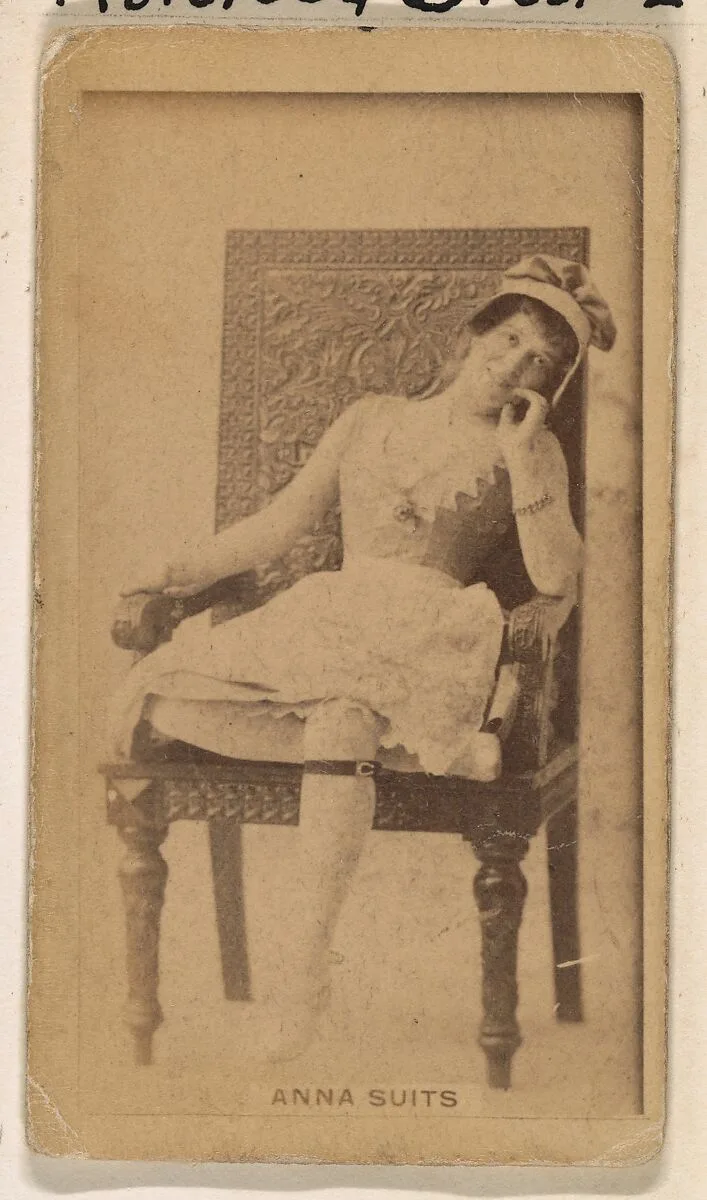 Anna Suits, from the Actresses series (N245) issued by Kinney Brothers to promote Sweet Caporal Cigarettes — Kinney Brothers Tobacco Company