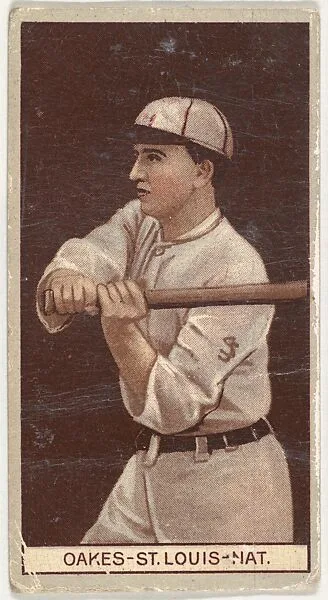 Rebel Oakes, St. Louis, National League, from the Brown Background series (T207) for the American Tobacco Company — American Tobacco Company