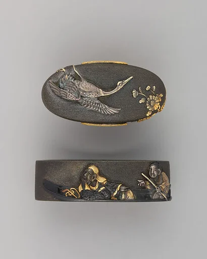 Sword-Hilt Collar and Pommel (Fuchigashira)