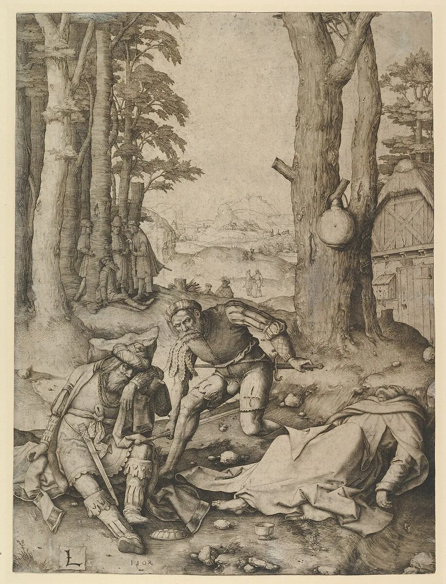 Mohammed and the Monk Sergius — Lucas van Leyden