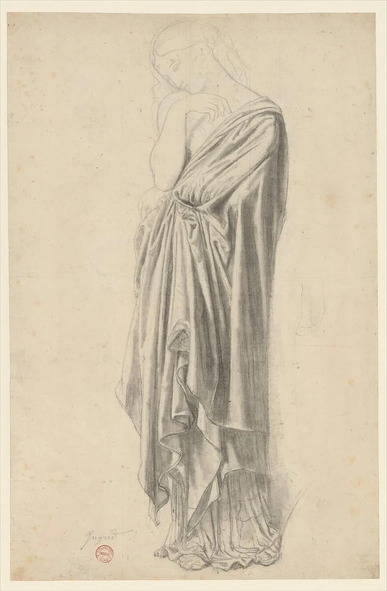 Study for the Figure of Stratonice — Jean Auguste Dominique Ingres
