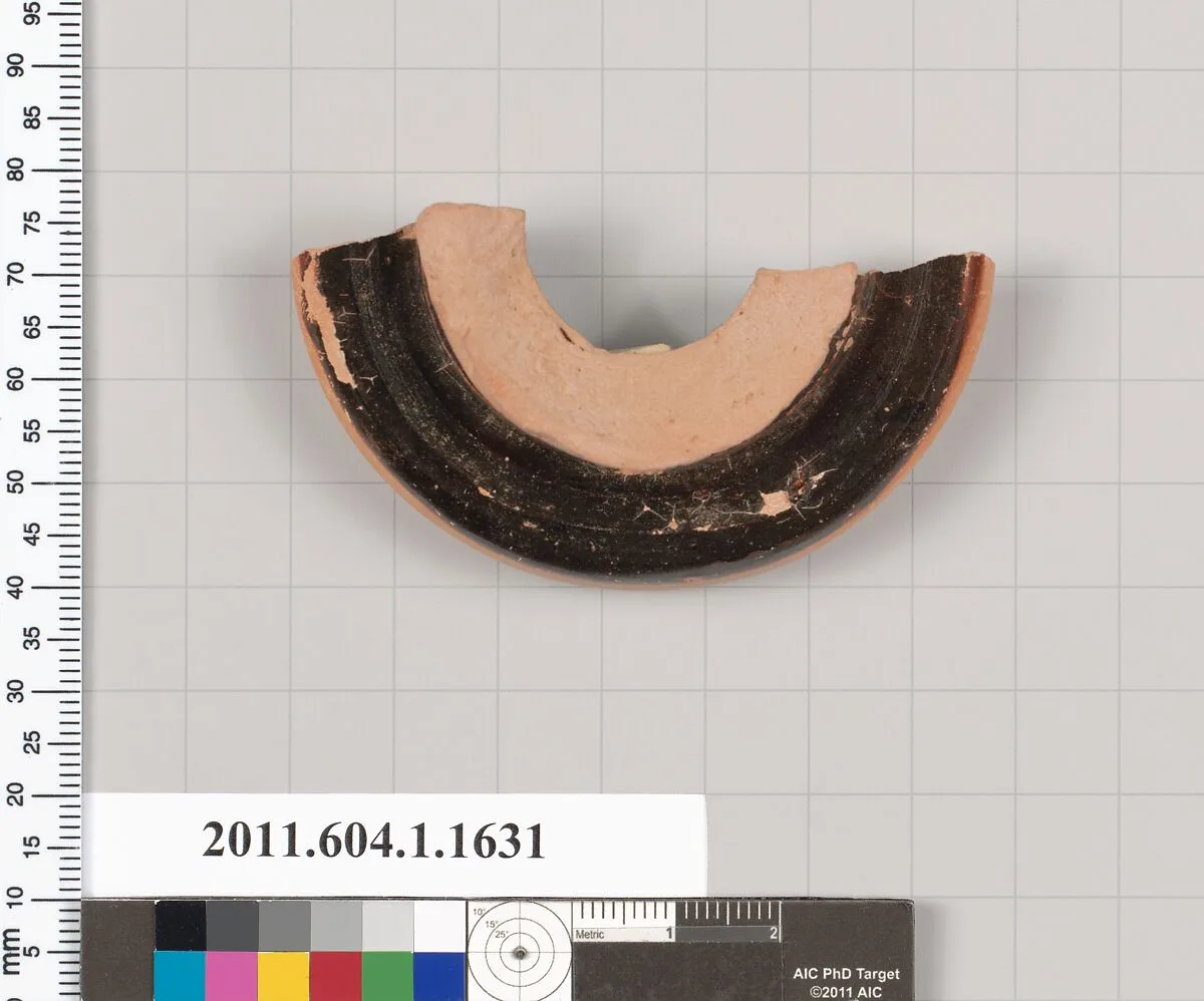 Terracotta fragment of a kylix (drinking cup) — Unknown