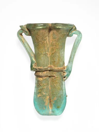Glass double cosmetic flask (kohl tube)