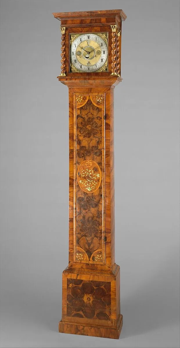 Longcase clock with calendrical, lunar, and tidal indications, also known as the Graves Tompion — Thomas Tompion|Jasper Braem