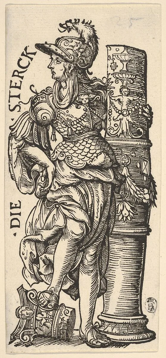 Fortitude (Die Sterck), from The Seven Virtues — Hans Burgkmair