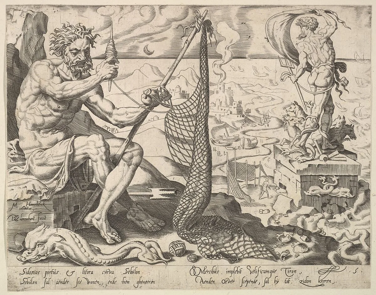 Zebulun, from the series The Twelve Patriarchs — Maarten van Heemskerck|Dirck Volckertsz Coornhert
