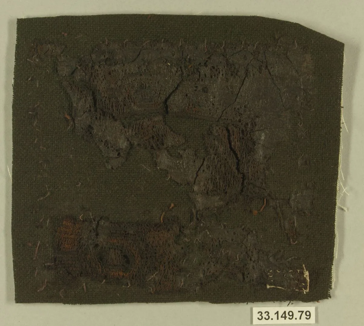 Embroidered Fragment — Unknown