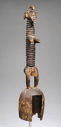 Helmet Mask with Female Figure