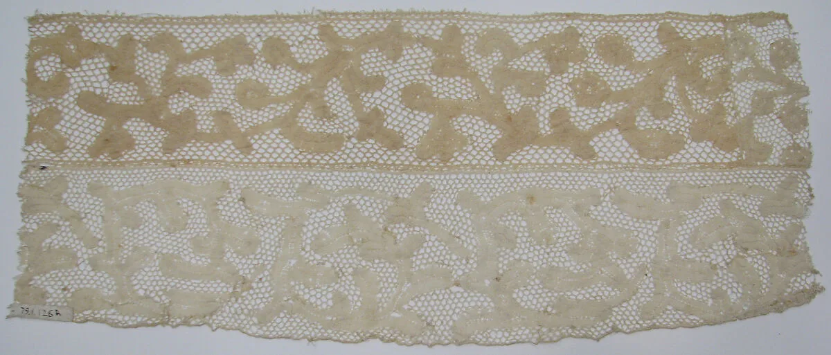 Fragment of Point de Milan lace — Unknown