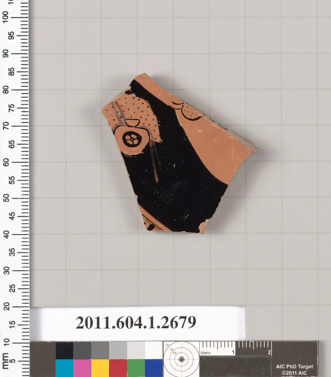 Terracotta fragment of a kylix (drinking cup) — Unknown