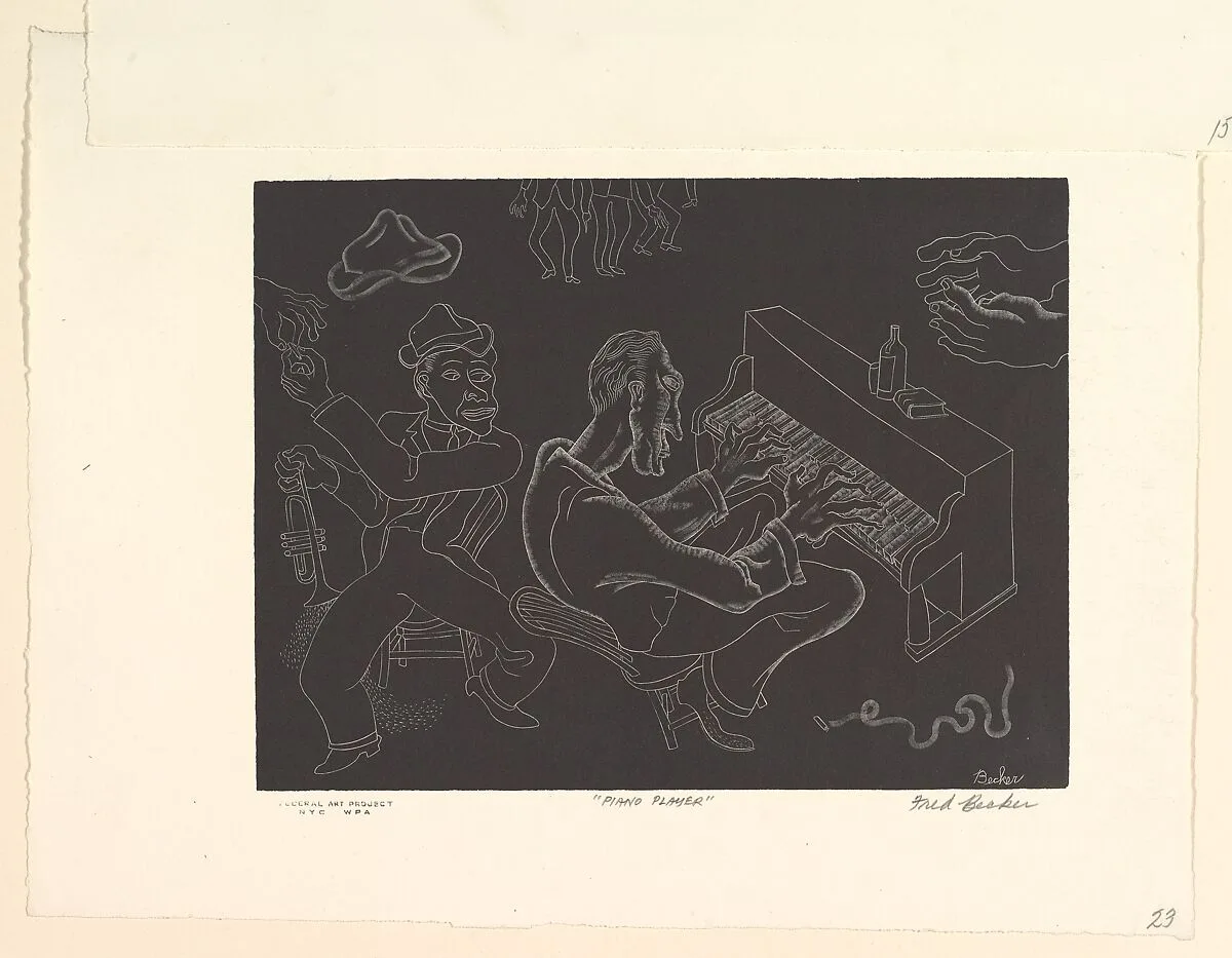 Piano Player — Fred Becker|WPA