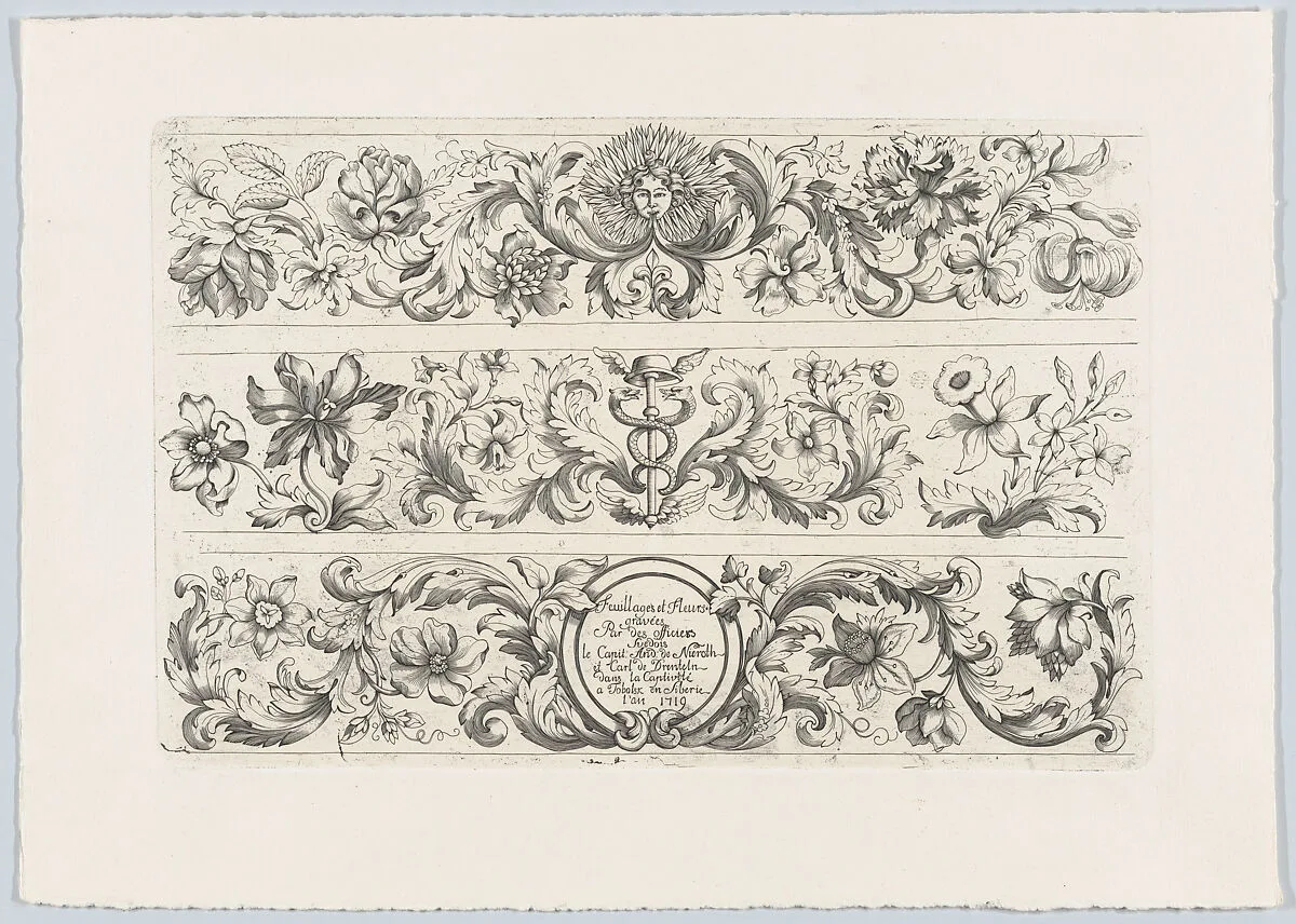 Foliage and flowers (Feuillages et Fleurs) — Anders Bleckert von Nieroth|Carl Ludvig von Drenteln