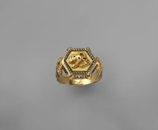 Ring with Seated Lion