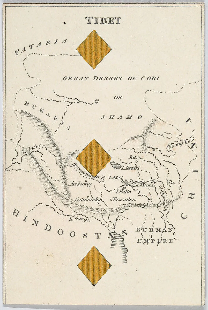 Tibet, from "Court Game of Geography" — William and Henry Rock