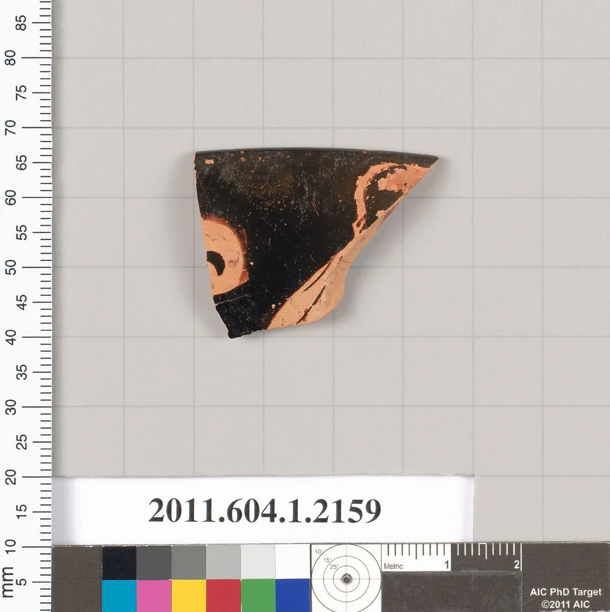 Terracotta rim fragment of a kylix (drinking cup) — Unknown