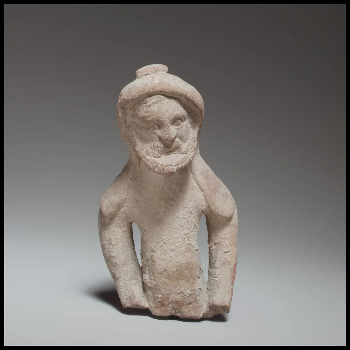 Terracotta statuette fragment of a male votary — Unknown