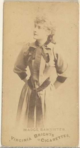 Madge Bannister, from the Actors and Actresses series (N45, Type 1) for Virginia Brights Cigarettes