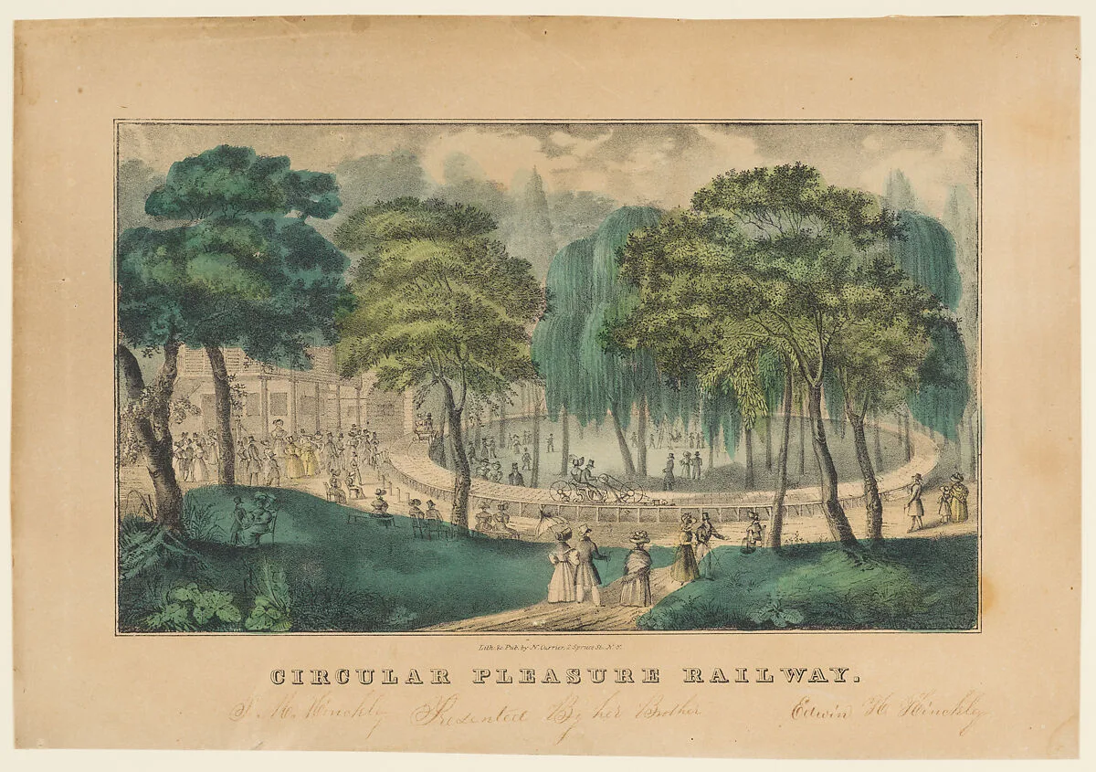 Circular Pleasure Railway — Nathaniel Currier