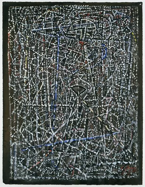 Blaze of Our Century (recto); Four Figures (verso) — Mark Tobey