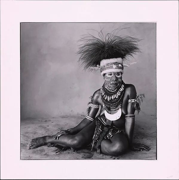 Sitting Enga Woman, New Guinea — Irving Penn