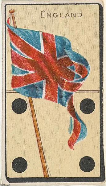 England, from the National Flag on Domino series (T177) issued by Kinney Brothers to promote Sweet Caporal Cigarettes — Kinney Brothers Tobacco Company