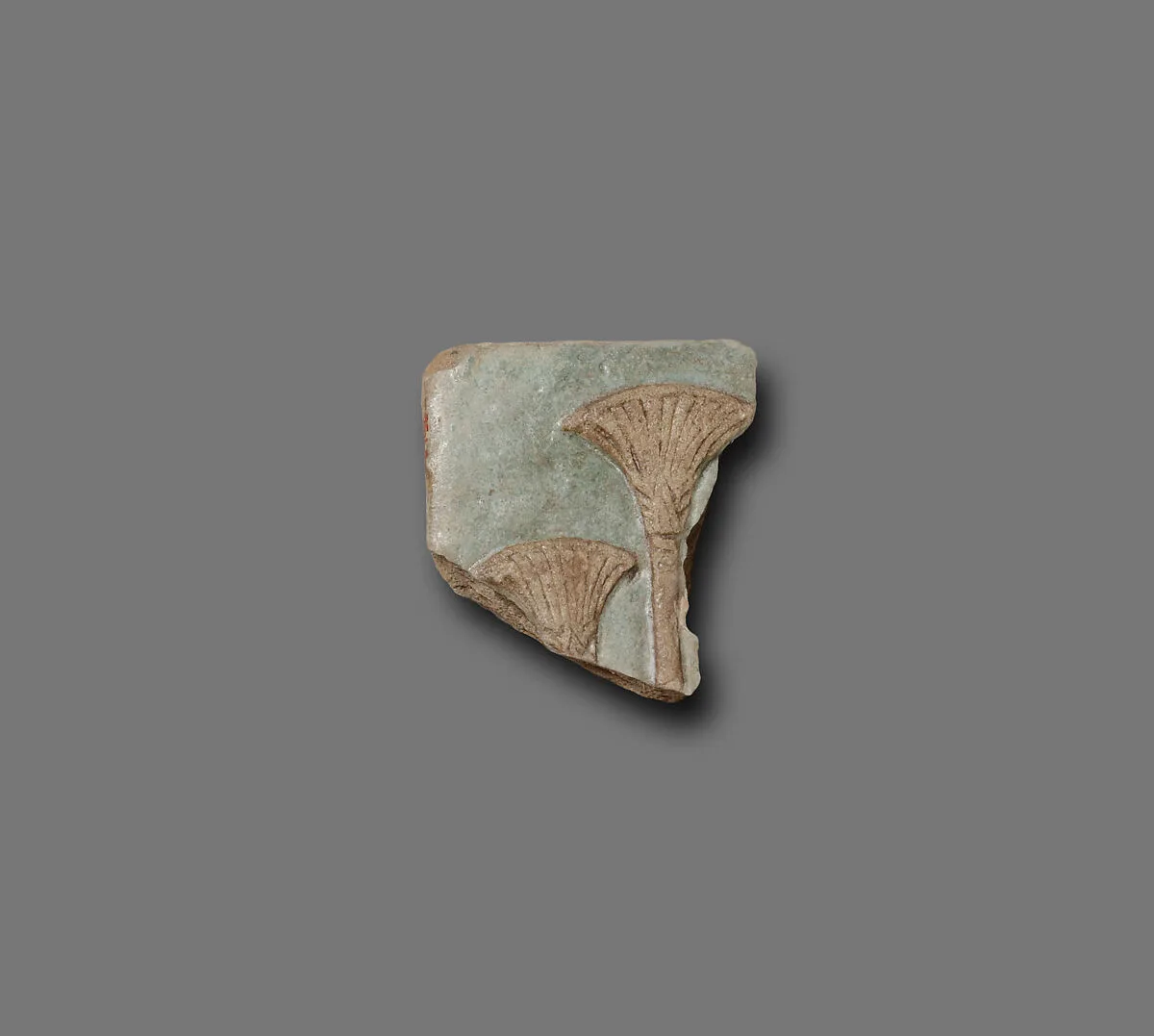 Tile with papyrus plant — Unknown