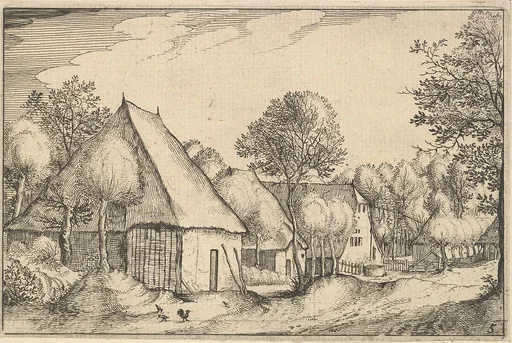 Farmyard, plate 5  from "Regiunculae et Villae Aliquot Ducatus Brabantiae"