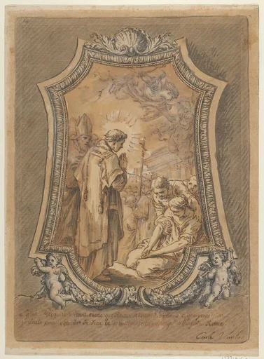 Saint Gregory as Deacon Directing Prayers and Processions for the Cessation of the Plague