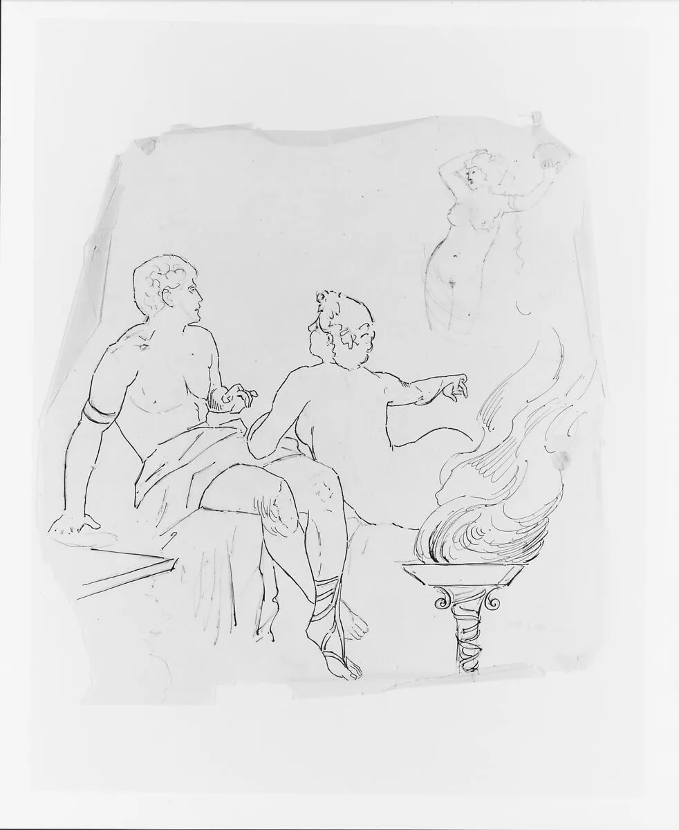 Mythological Figure Group (from Sketchbook) — John Quincy Adams Ward