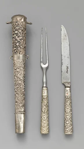 Knife and fork with case