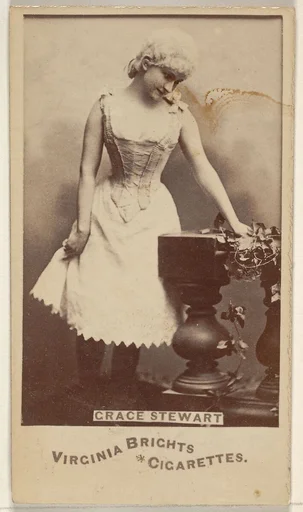 Grace Stewart, from the Actors and Actresses series (N45, Type 6) for Virginia Brights Cigarettes